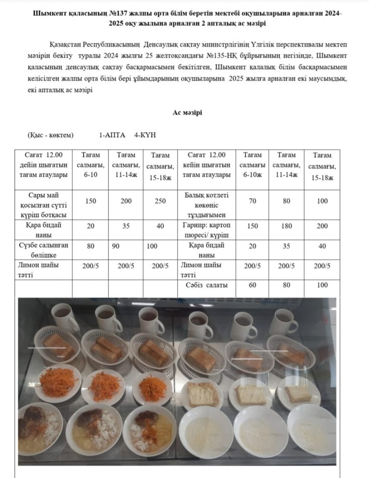 Ас мәзірі
